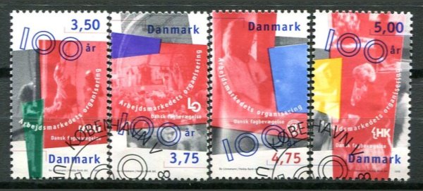 Danmark Afa 1164 - 67 Stemplet