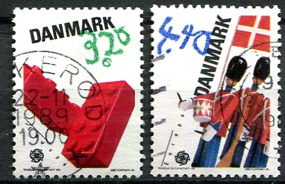 Danmark Afa 938 - 39 Stemplet