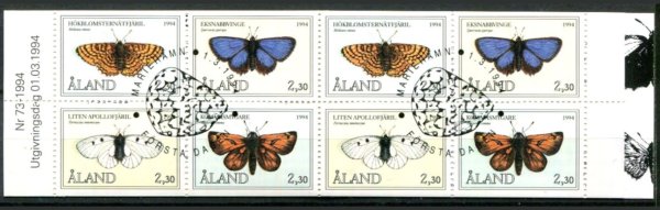 Åland Afa 79 - 81 Stemplet