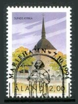 Åland Afa 91 Stemplet