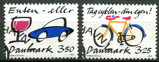 Danmark Afa 980 - 81 Stemplet