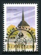 Åland Afa 91 Stemplet