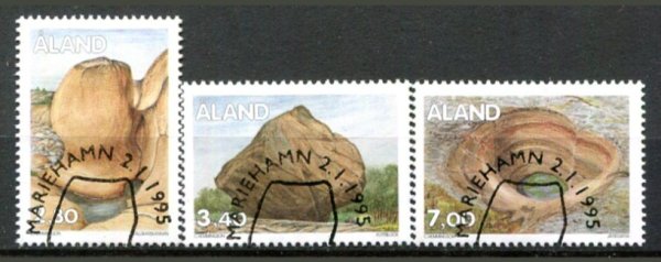 Åland Afa 92 - 94 Stemplet