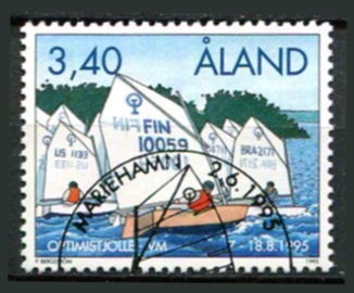 Åland Afa 104 Stemplet