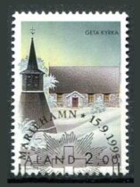 Åland Afa 105 Stemplet