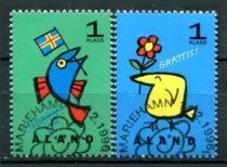 Åland Afa 107 - 08 Stemplet