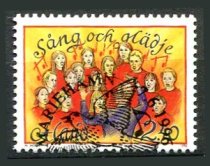 Åland Afa 115 Stemplet