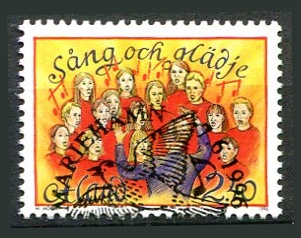 Åland Afa 115 Stemplet