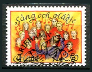 Åland Afa 115 Stemplet