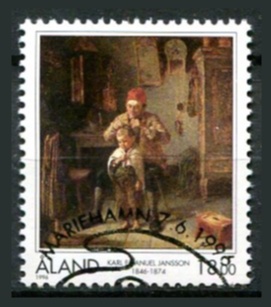 Åland Afa 116 Stemplet