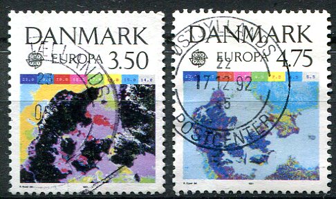 Danmark Afa 989 - 90 Stemplet