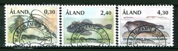 Åland Afa 124 - 26 Stemplet