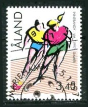 Åland Afa 127 Stemplet