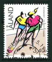 Åland Afa 127 Stemplet