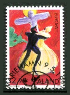 Åland Afa 128 Stemplet