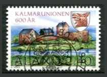 Åland Afa 129 Stemplet