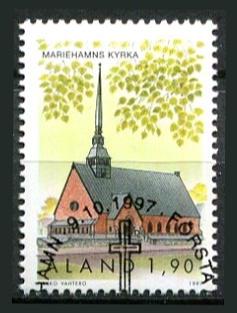 Åland Afa 133 Stemplet
