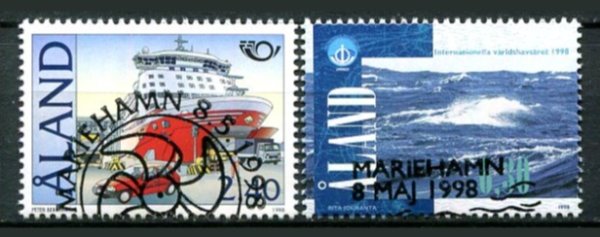 Åland Afa 141 - 42 Stemplet