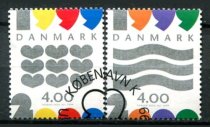 Danmark Afa 1232 - 33 Stemplet