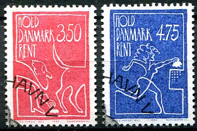 Danmark Afa 1003 - 04 Stemplet