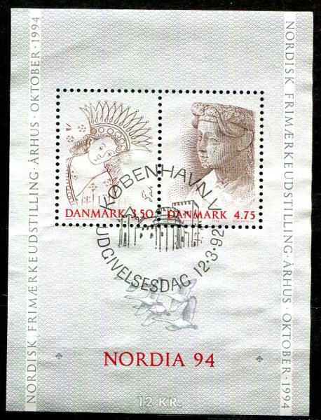 Danmark Afa 1011 - 12 Stemplet Miniark