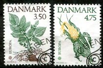 Danmark Afa 1014 - 15 Stemplet