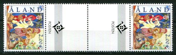 Åland Afa 198 Postfrisk Gutterpar