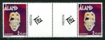 Åland Afa 211 Postfrisk Gutterpar