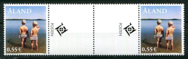 Åland Afa 225 Postfrisk Gutterpar