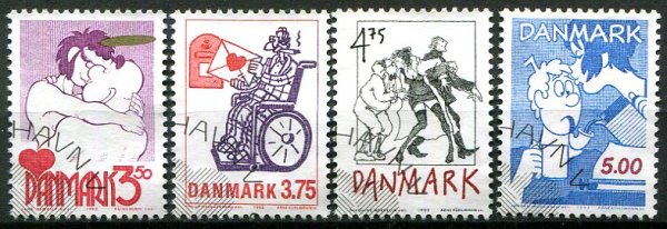Danmark Afa 1028 - 31 Stemplet