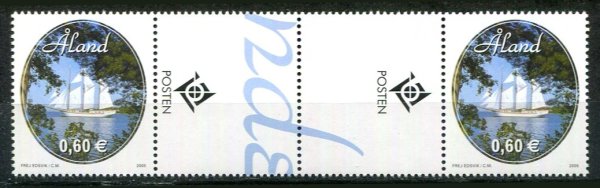 Åland Afa 255 Postfrisk Gutterpar