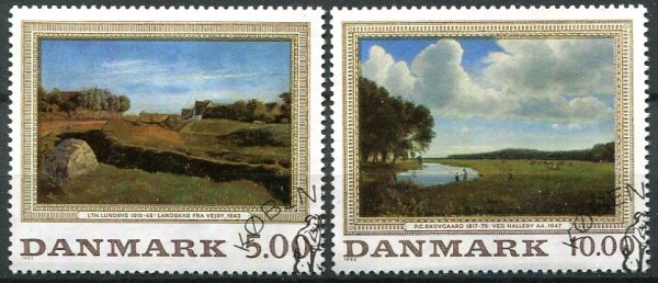Danmark Afa 1032 - 33 Stemplet