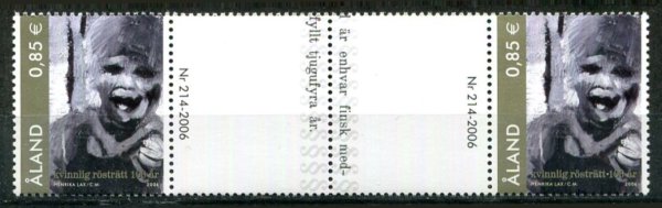 Åland Afa 262 Postfrisk Gutterpar
