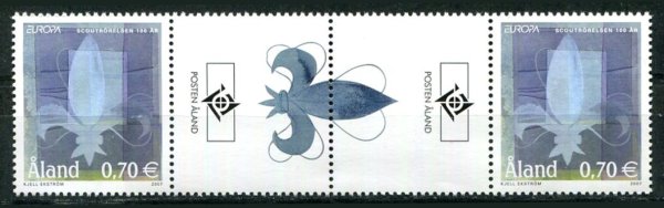 Åland Afa 281 Postfrisk Gutterpar