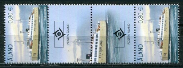 Åland Afa 337 Postfrisk Gutterpar