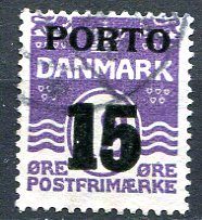 Danmark Afa 32 Stemplet Porto