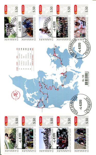Danmark Afa ANL 01 - 20 Stemplet Anledningsark