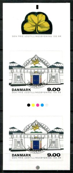 Danmark Afa 1787 Stemplet Frimærkestribe