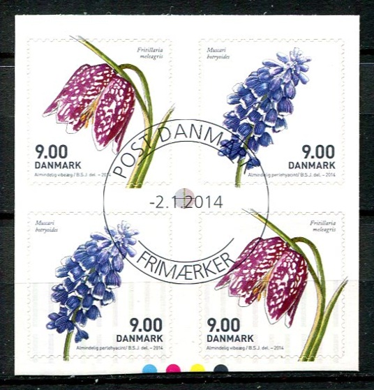 Danmark Afa 1766 - 67 Stemplet Sammentryk