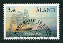 Åland Afa 155 Stemplet