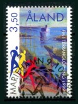 Åland Afa 163 Stemplet