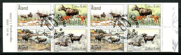 Åland Afa 171 - 74 Stemplet Hæfte