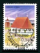 Åland Afa 182 Stemplet