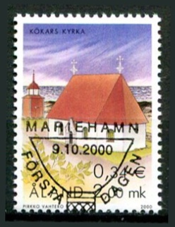 Åland Afa 182 Stemplet