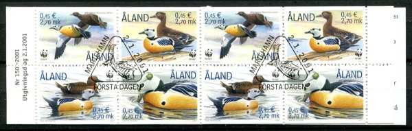 Åland Afa 186 - 89 Stemplet Hæfte