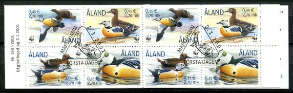 Åland Afa 186 - 89 Stemplet Hæfte