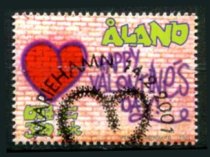 Åland Afa 190 Stemplet
