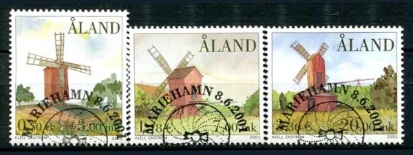 Åland Afa 192 - 94 Stemplet