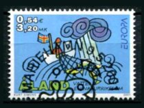 Åland Afa 191 Stemplet