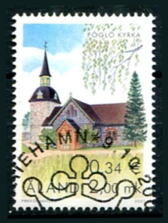 Åland Afa 197 Stemplet